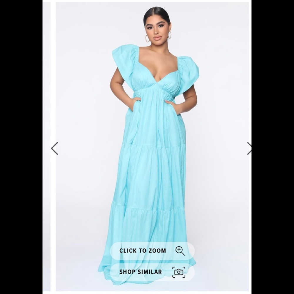 Sky Blue Maxi Dress Sz Small